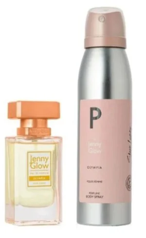 2PC G/S JENNY GLOW Olympia 30 ml + mgiełka do ciała