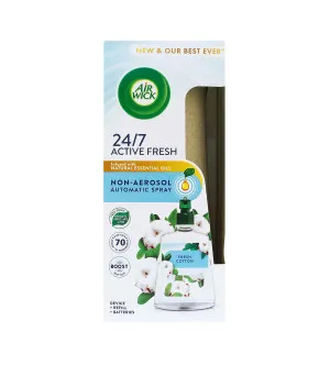 Air Wick Active Fresh Świeża bawełna automatyczny odświeżacz powietrza 228 ml