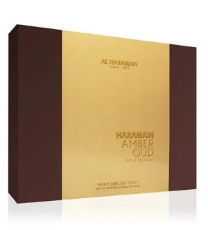 Al Haramain Amber Oud Gold Edition zestaw prezentowy 75 ml + woda perfumowana 30 ml + mgiełka do ciała woda perfumowana unisex
