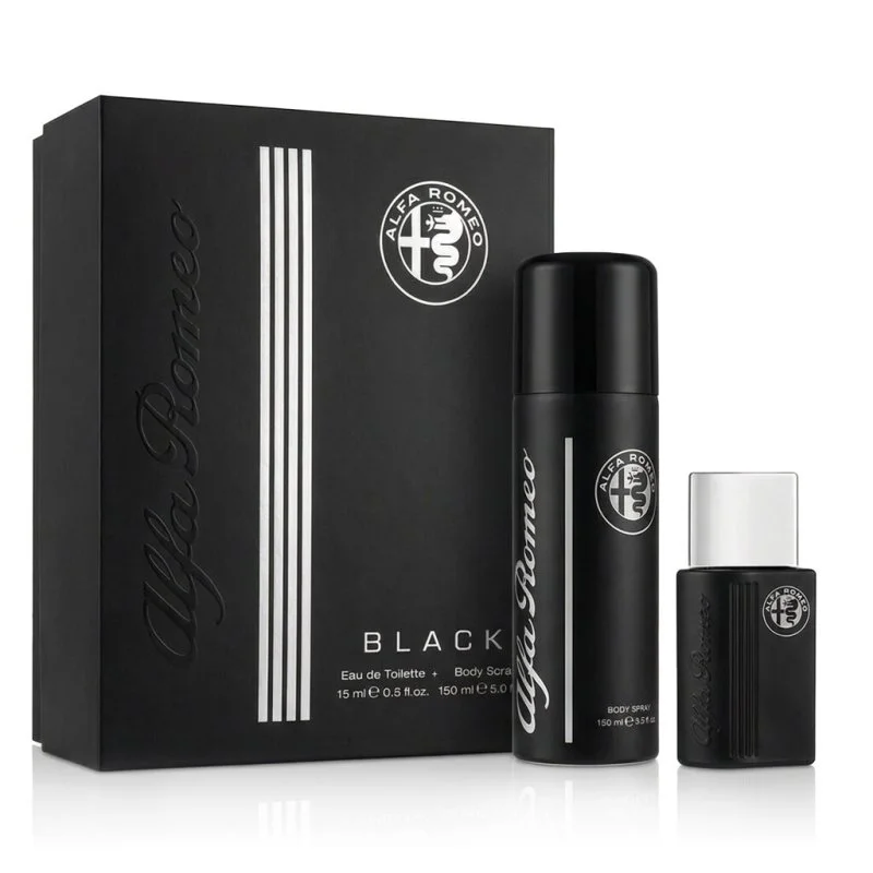 Alfa Romeo Black woda toaletowa dla mężczyzn 15 ml + spray do ciała