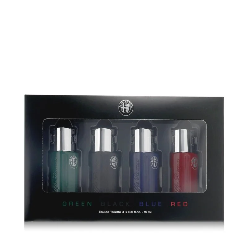 Alfa Romeo Black Green 15 ml + EDT Black 15 ml + EDT Blue 15 ml + EDT Red woda toaletowa dla mężczyzn