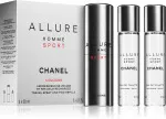 Allure Homme Sport EDC napełniający 20 ml + EDC wkład 2 x 20 ml M 60 ml