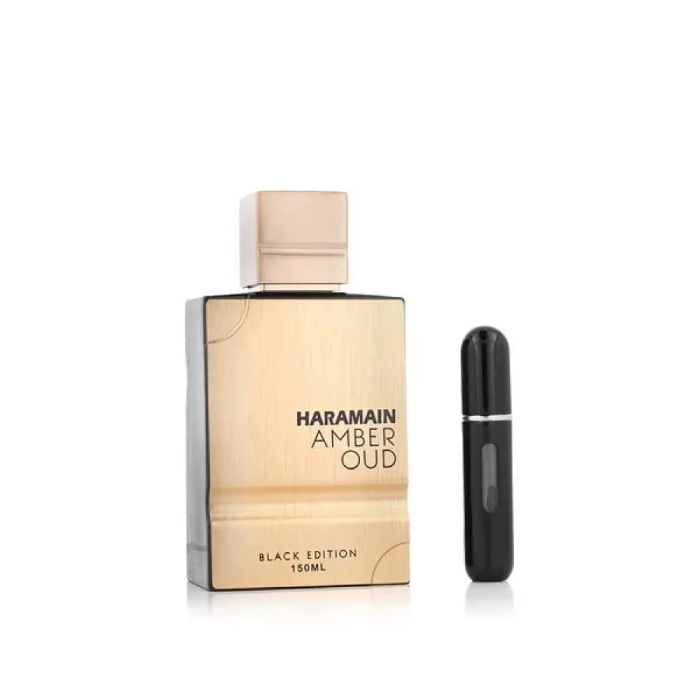 Amber Oud Black Edition zestaw prezentowy + napełniany atomizer do perfum woda perfumowana unisex 150 ml