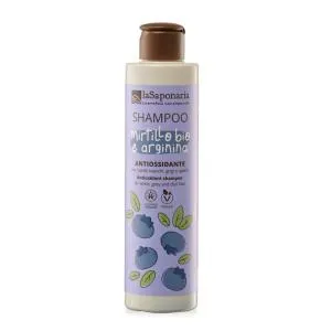 laSaponaria Przeciwutleniający szampon do siwych włosów z BIO borówką i argininą 200 ml