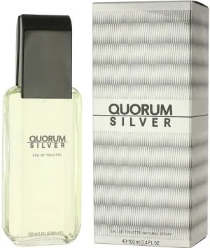 Antonio Puig Quorum Silver woda toaletowa 100 ml dla mężczyzn