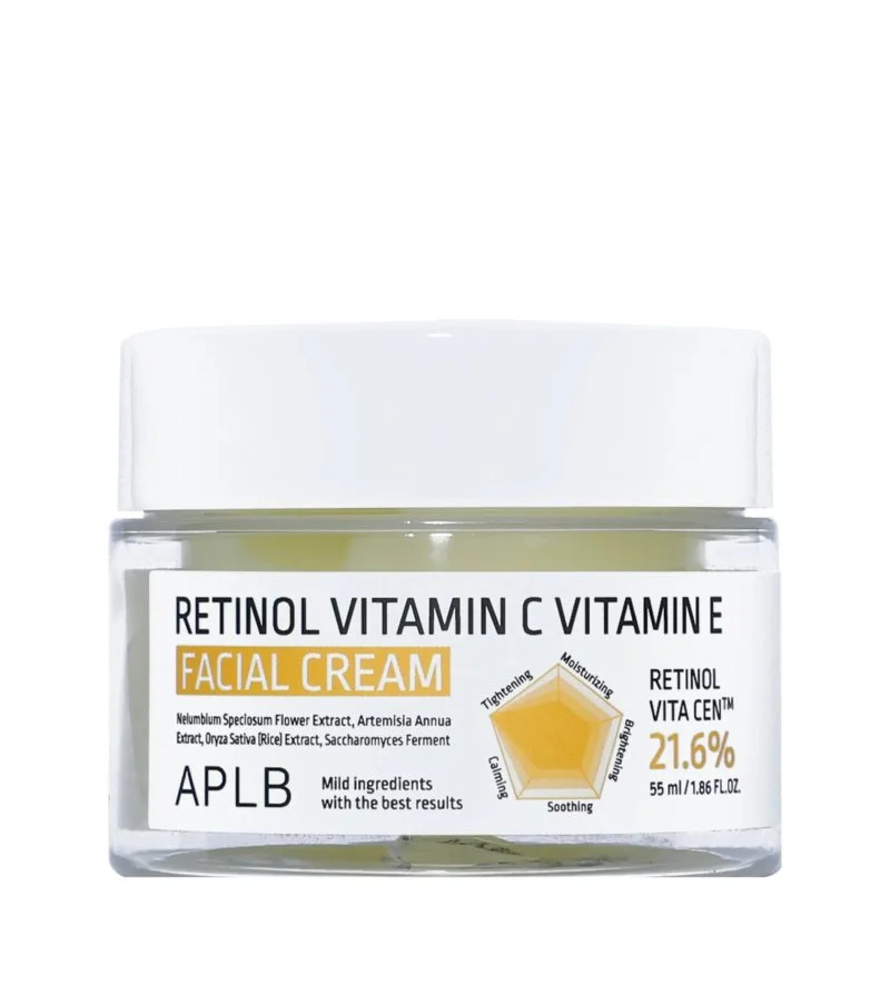 Krem do twarzy anti-age z retinolem, witaminą C i witaminą E 55 ml