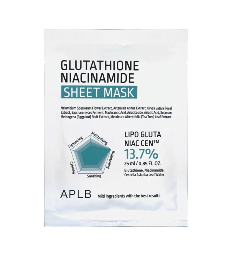 Glutathione Niacinamide maska w płachcie nawilżająco-rozświetlająca 25 ml