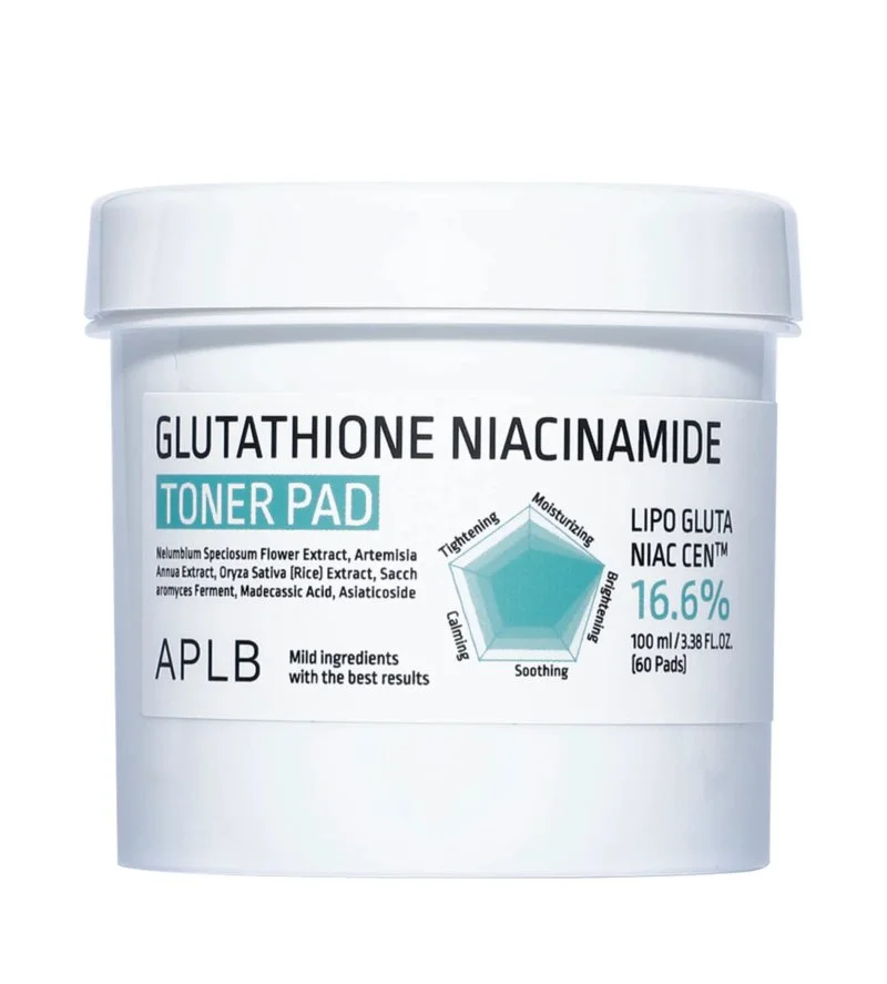 Glutathione Niacinamide Toner Pad nawilżająco-rozjaśniające płatki tonizujące 60 szt. / 100 ml