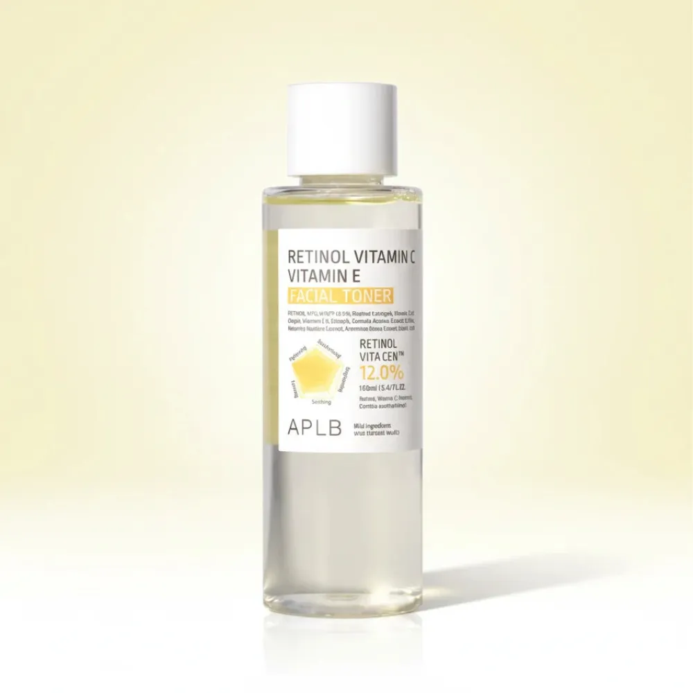 Przeciwstarzeniowy tonik do twarzy z retinolem, witaminą C i witaminą E 160 ml