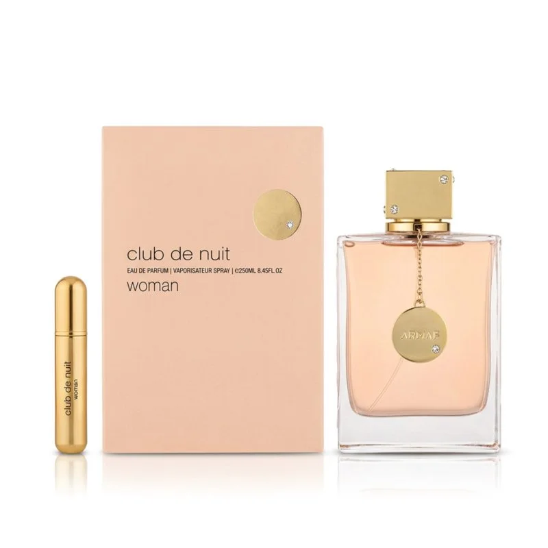 Club de Nuit Woman 250 ml + kieszonkowy, napełnialny atomizer woda perfumowana dla kobiet 5 ml