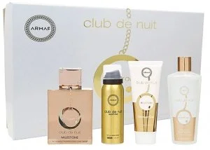 Armaf Club de Nuit Milestone Zestaw – woda perfumowana 30 ml + mgiełka do włosów 55 ml + mydło 130 g + spray do ciała