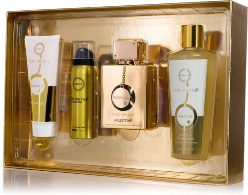 Club de Nuit Milestone Zestaw – woda perfumowana 30 ml + mgiełka do włosów 55 ml + mydło 130 g + spray do ciała 50 ml