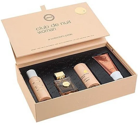 Club de Nuit Woman Zestaw - woda perfumowana 30 ml + mgiełka do włosów 55 ml + dezodorant w sztyfcie 75 g + krem do rąk 50 ml