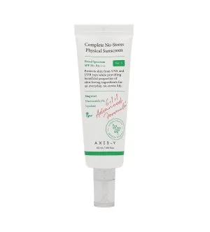 Axis-y Complete No-Stress Physical Sunscreen V.3 mineralny krem przeciwsłoneczny SPF 50+ PA++++