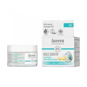 Lavera Basis Sensitiv Anti-Ageing Nawilżający krem do twarzy z Q10 50ml