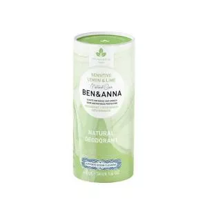 Ben & Anna Dezodorant Sensitive Solid (40 g) - Cytryna i limonka - bez sody oczyszczonej