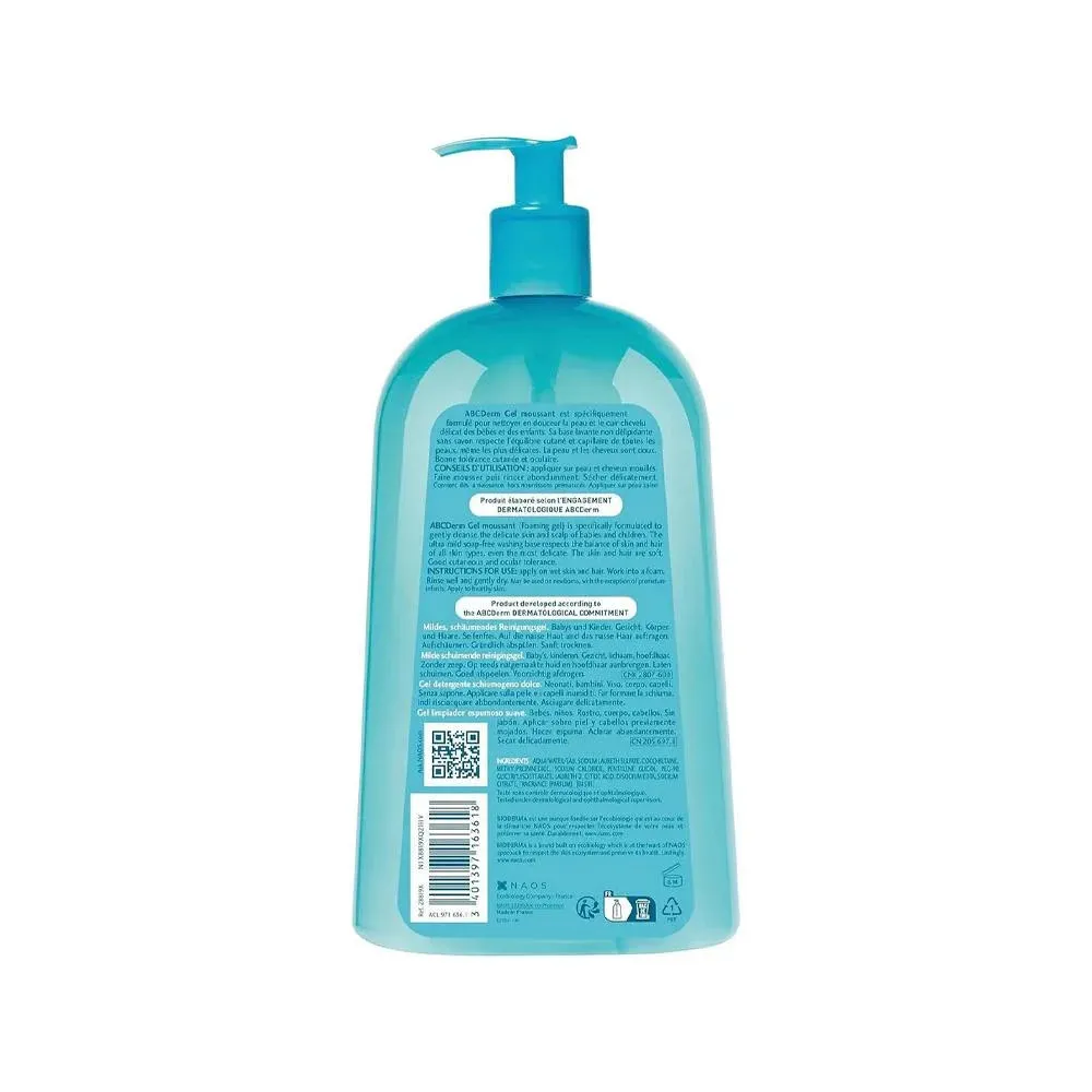 ABCDerm Gel Moussant delikatny żel oczyszczający dla dzieci 1000 ml