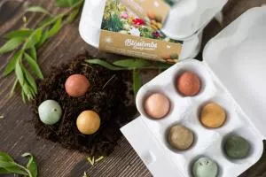 Blossombs Bombki nasienne - Pudełko upominkowe z jajek - Bukiet (6 szt.) - oryginalny i praktyczny prezent