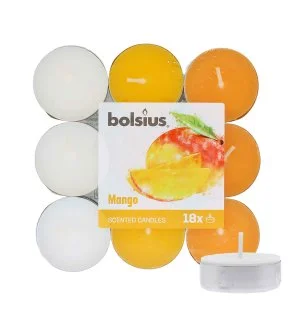 Bolsius Scented Tealights Mango 4h świeczka tealight 18 szt.