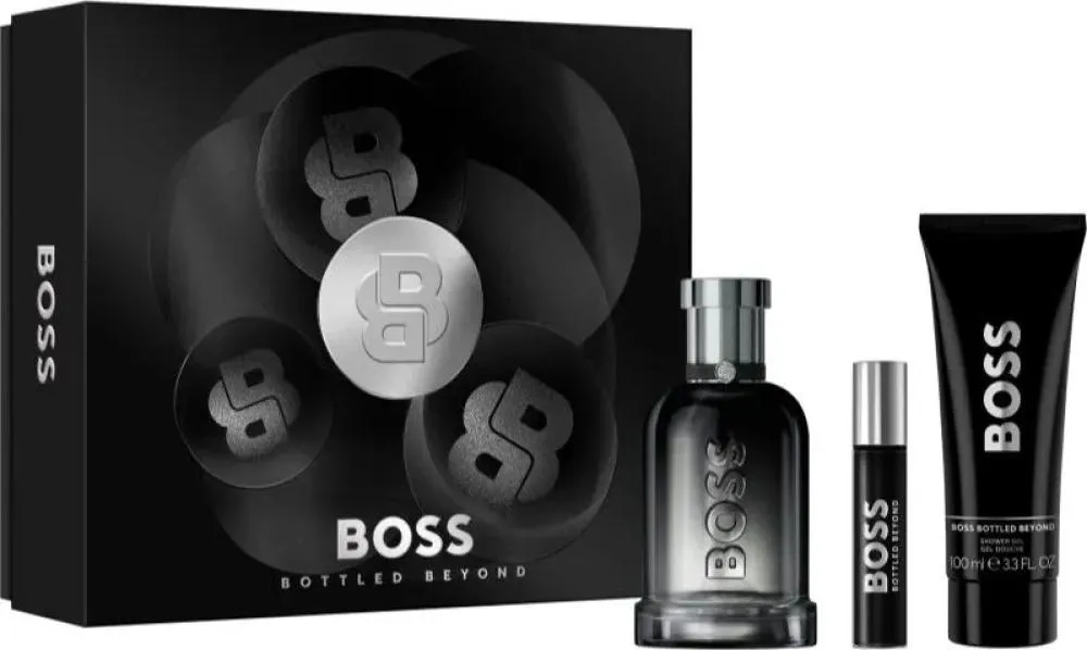 Boss Boss Bottled Beyond 100 ml + EDP MINI 10 ml + żel pod prysznic 100 ml woda perfumowana dla mężczyzn