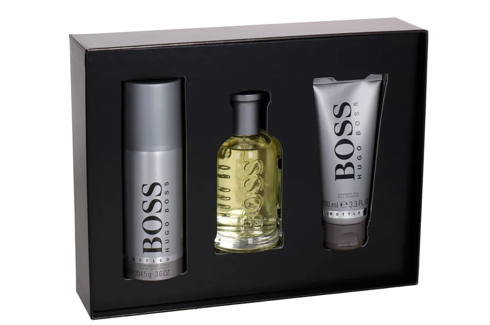 Boss Bottled zestaw upominkowy dla mężczyzn woda toaletowa 100 ml + żel pod prysznic 100 ml + dezodorant
