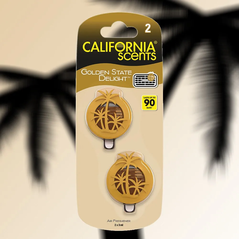 Mini Diffuser Golden State Delight zapach do samochodu 2 x 3 ml 2x3 ml