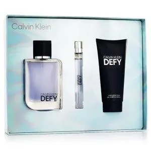 Calvin Klein Defy EDT 100 ml + EDT MINI 10 ml + żel do ciała i włosów 100 ml M