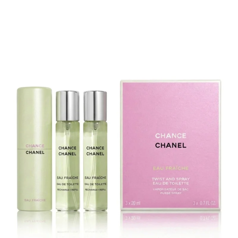 Chance Eau Fraîche wkłady 2 x 20 ml + wkład EDT z rozpylaczem woda toaletowa dla kobiet
