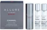 Allure Homme Sport Eau Extreme woda toaletowa 3x20 ml dla mężczyzn flakon do ponownego napełniania