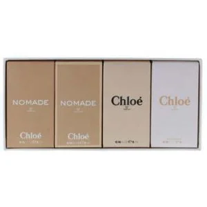 Chloé Les Parfums zestaw upominkowy woda toaletowa Chloé 5 ml + woda toaletowa Nomade 5 ml + Chloé 5 ml + woda perfumowana Nomade dla kobiet