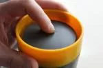 Circular Cup (227 ml) - czarny/musztardowy żółty - z jednorazowych kubków papierowych