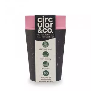 Circular Cup (227 ml) - czarny/różowy - z papierowych kubków jednorazowych
