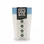 Circular Cup (227 ml) - kremowy/turkusowy - z papierowych kubków jednorazowych