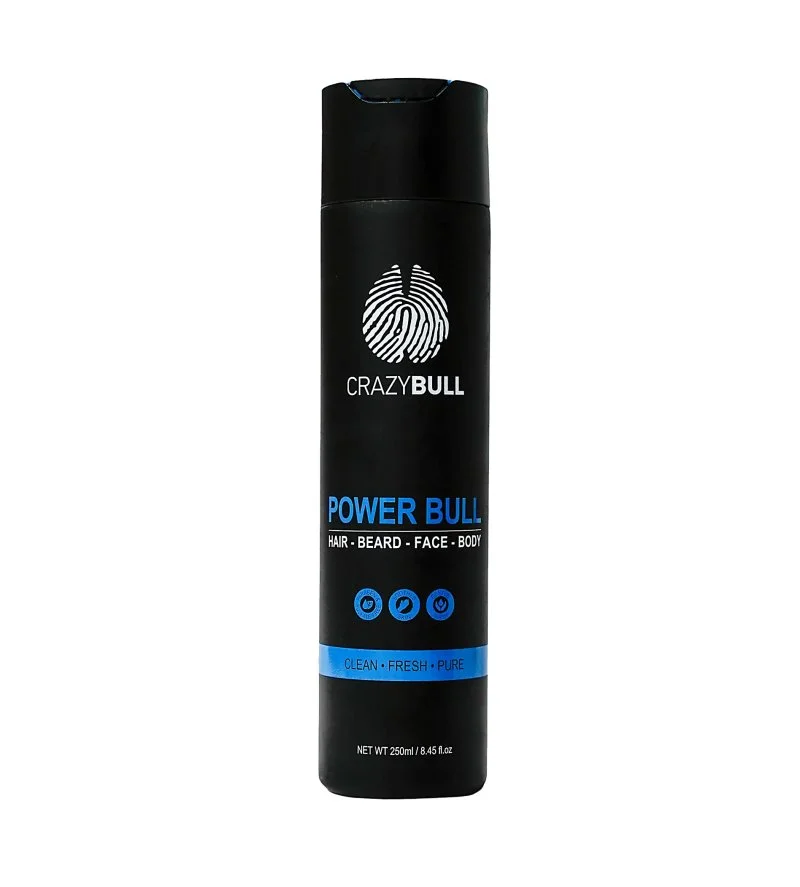 Power Bull Hair-Beard-Face-Body wielofunkcyjny szampon 4 w 1 do włosów, brody, twarzy i ciała 250 ml