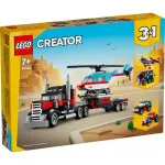 Creator 3 w 1 31146 Ciężarówka z platformą i helikopter