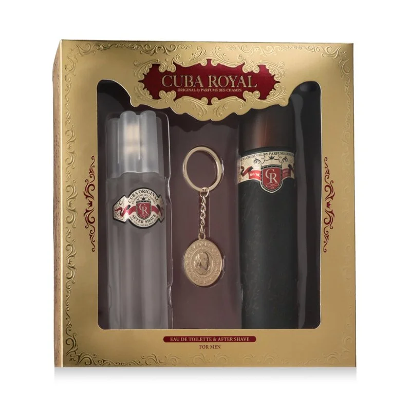 Cuba Royal woda toaletowa dla mężczyzn 100 ml + AS 100 ml + brelok do kluczy