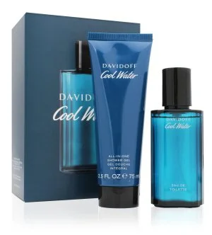 Davidoff Cool Water zestaw prezentowy 40 ml + żel pod prysznic woda toaletowa dla mężczyzn