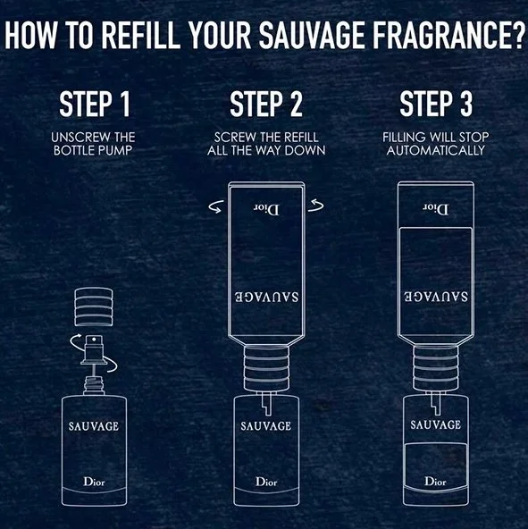 Sauvage uzupełnienie perfum 300 ml