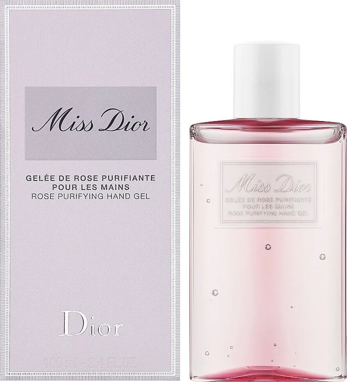 Miss Dior oczyszczający żel do rąk o zapachu róży 100 ml