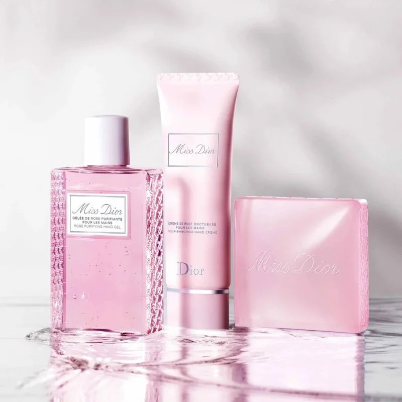 Miss Dior oczyszczający żel do rąk o zapachu róży 100 ml