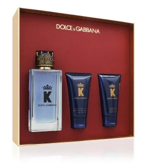 Dolce & Gabbana K by Dolce & Gabbana zestaw upominkowy (woda toaletowa 100 ml + balsam po goleniu 50 ml + żel pod prysznic) dla mężczyzn