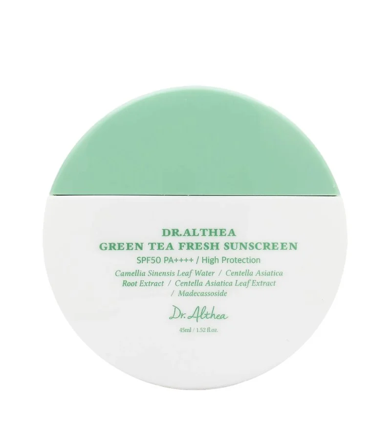 Green Tea Fresh Sunscreen SPF50+ PA++++ łagodzący krem przeciwsłoneczny z zieloną herbatą 45 ml