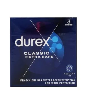 Durex Classic Extra Safe prezerwatywy 3 szt.