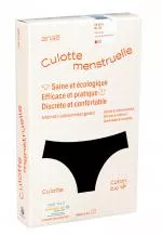Ecodis Anaé by Majtki menstruacyjne Majtki na średnie miesiączki - czarne L - wykonane z certyfikowanej bawełny organicznej