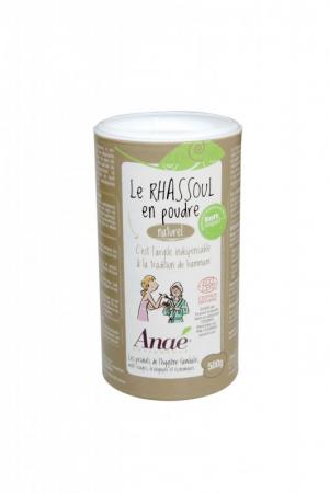 Ecodis Anaé by Rhassoul - glinka marokańska (słoik 500 g) - szampon, peeling lub maseczka