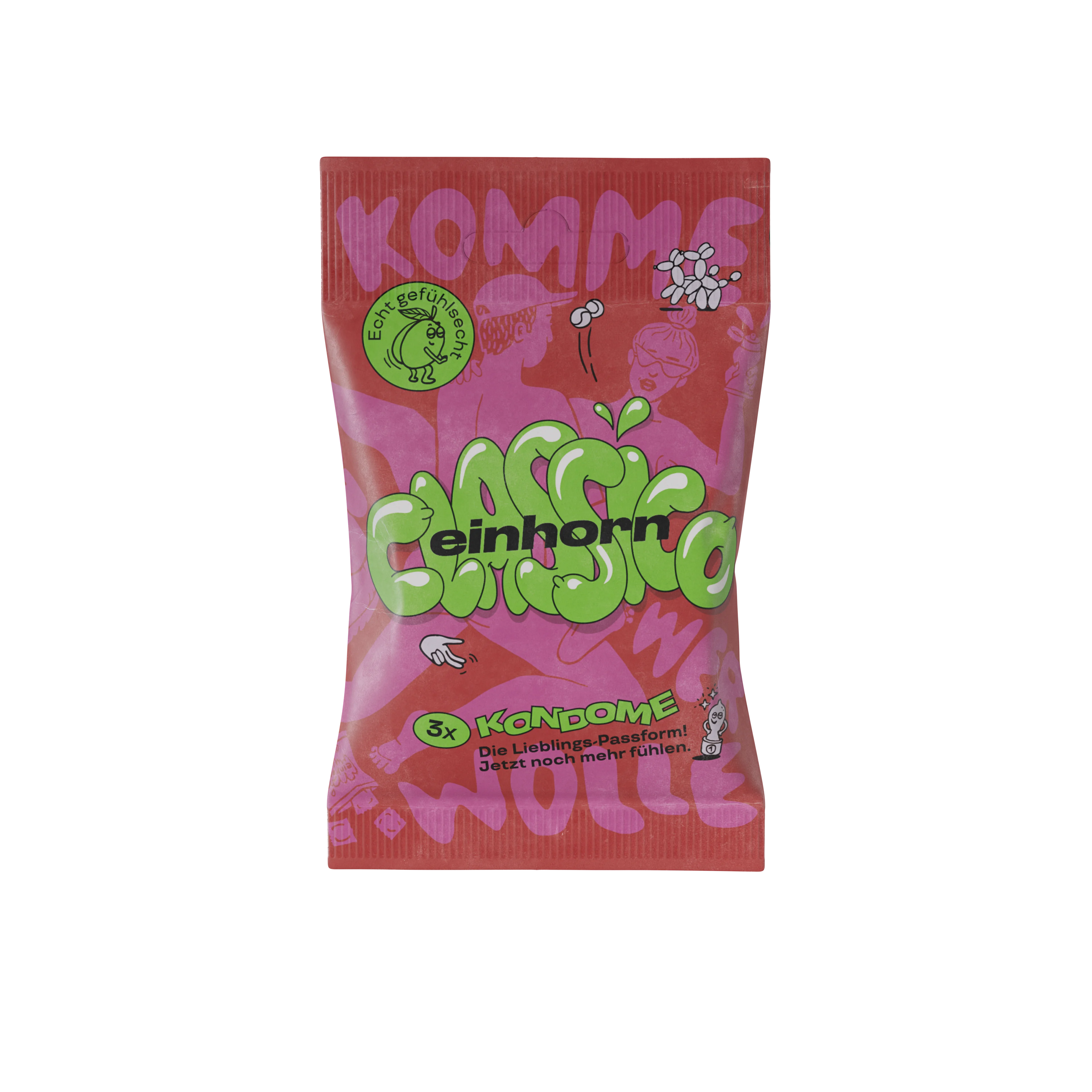 Einhorn Prezerwatywy Classic 3 szt. - wegańskie, bezzapachowe