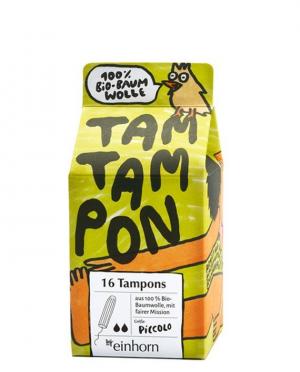 Tampony TamTampon Piccolo (16 szt.) - hipoalergiczne z bawełny organicznej