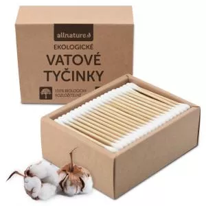 Allnature Ekologiczne patyczki higieniczne 200 szt.
