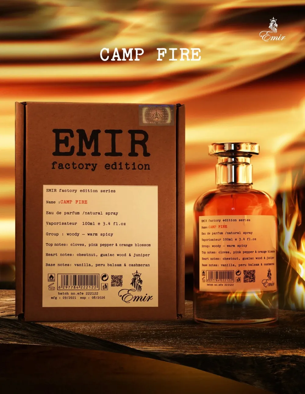 Factory Edition Camp Fire woda perfumowana unisex 100 ml