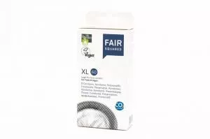 Fair Squared Prezerwatywa XL 60 (8 szt.) - wegańska i fair trade